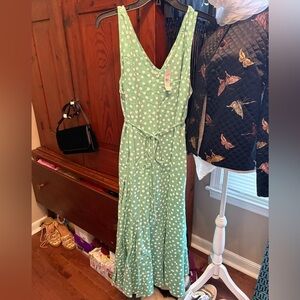 New Loft Polka Dot Maxi Dress